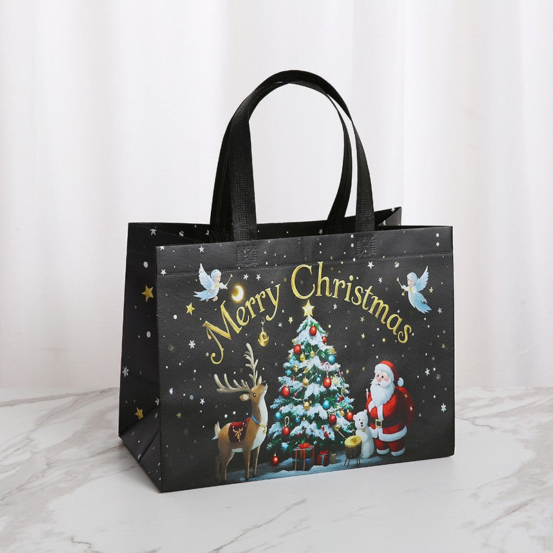 Xmas 16Pack Large Gift Bags Reusable Non‑Woven Christmas Party Tote With Handles
