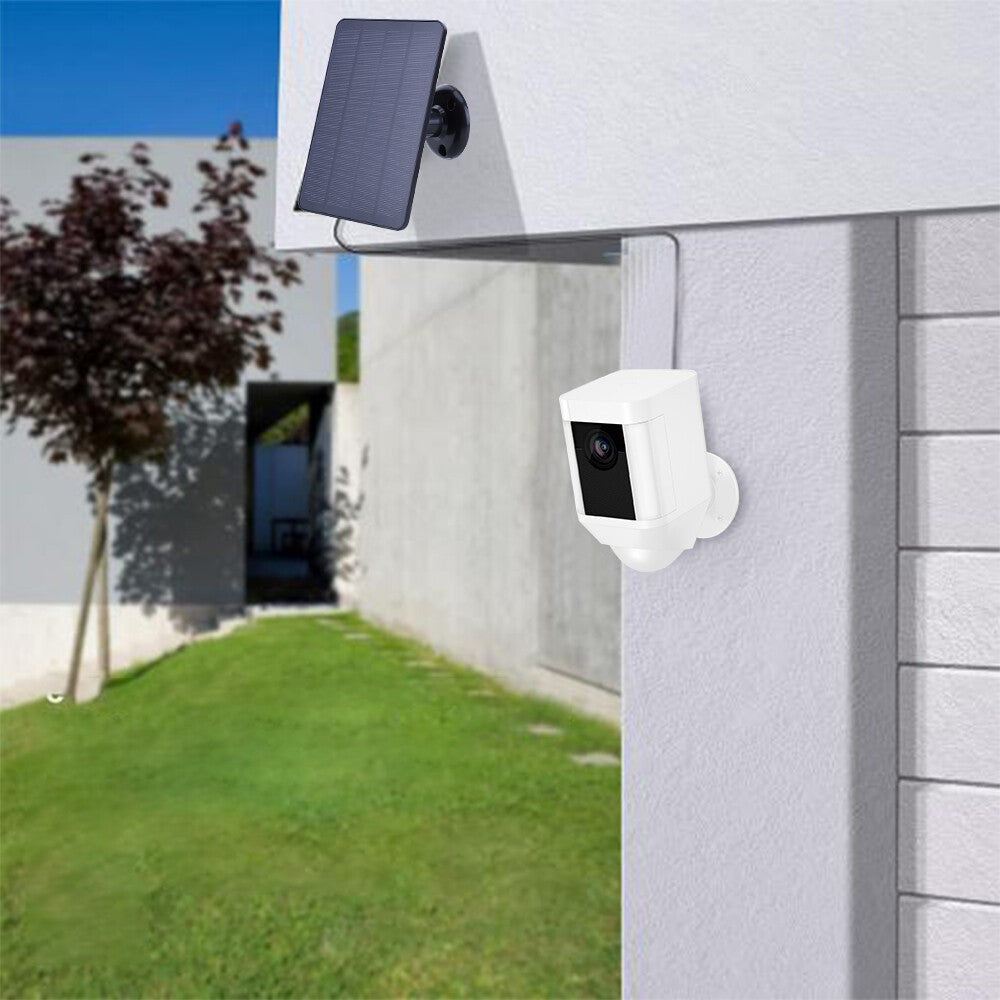 4W Solar Panel for Ring Cameras - 5V Charger Kit Spotlight/Stick Up Cam