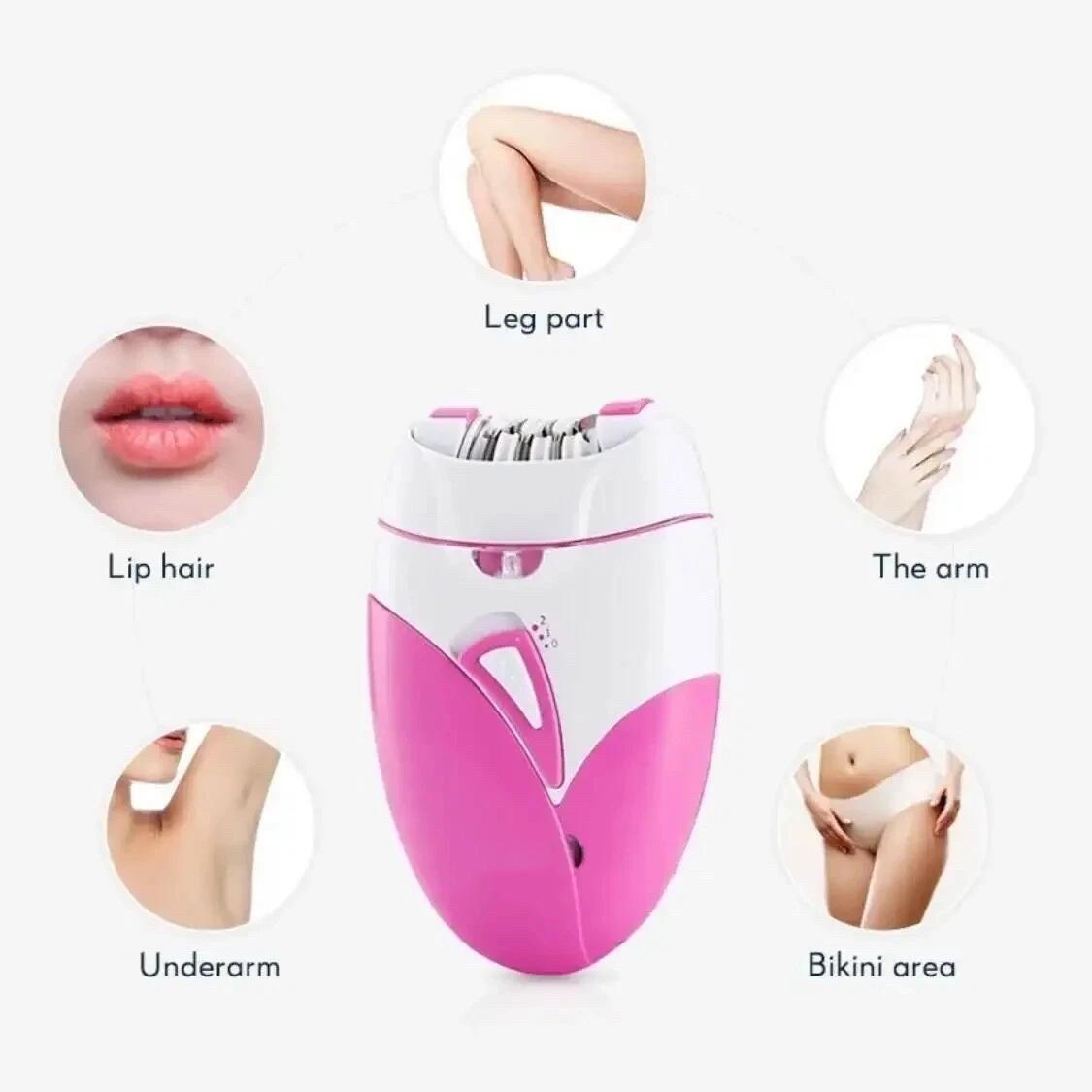 Epilator For Women Cordless Rechargeable Lady Body Facial Hair Removal Shaver UK