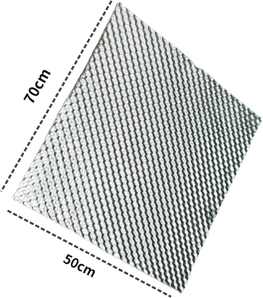 Motorsport Embossed Aluminium Heat Shield Material 500mm x 700mm Sheet Rally