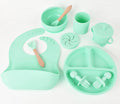 Baby Weaning Set Bamboo Baby Feeding set Suction Plate Bowls Spoons
