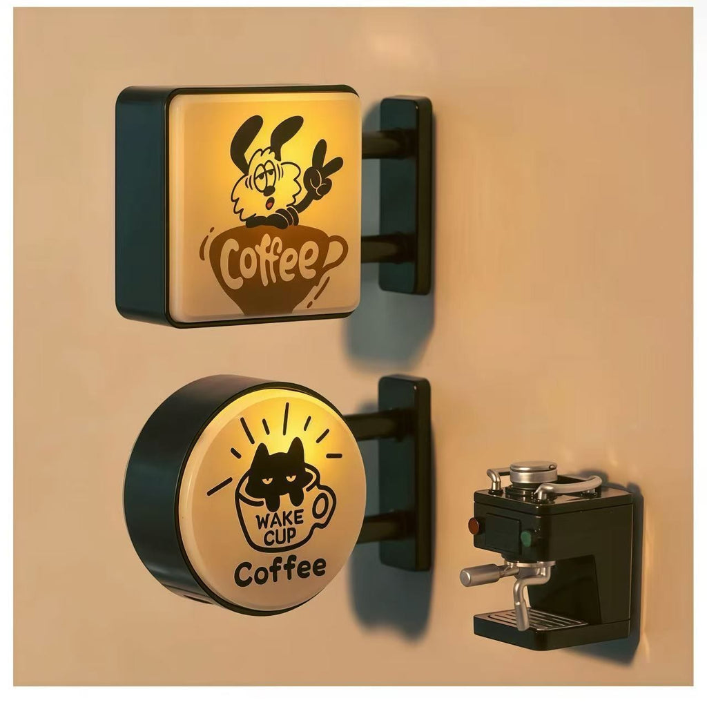 Coffee Magnets For Fridge Lighted Bar Signs Mini Fridge Light Coffee Decor