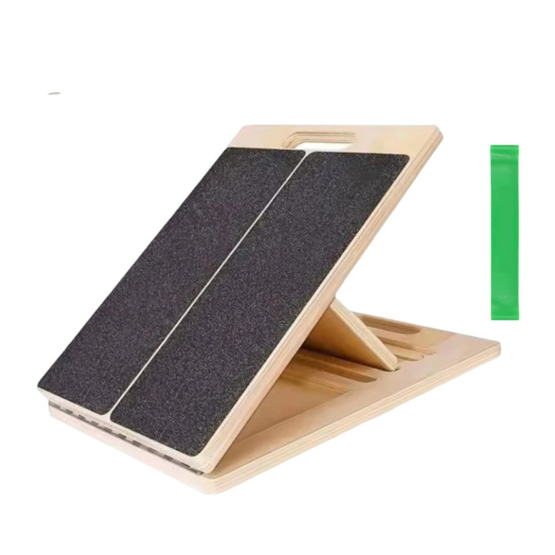 Professional 5 Level Calf Stretcher Incline Board Ankle Wooden Slant Board