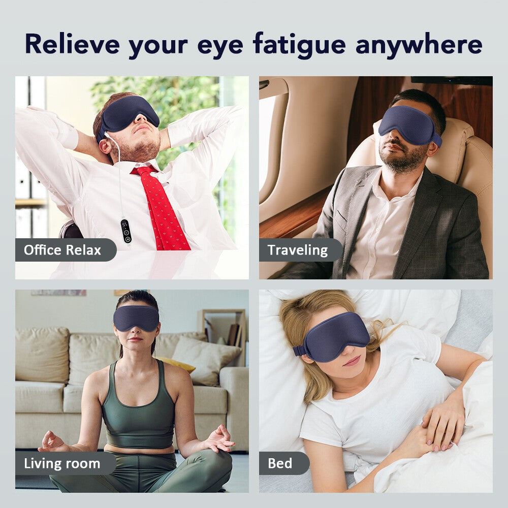 Rechargeable Electric Heated Eye Mask Warm Eye Compress for Dry Eyes Blepharitis