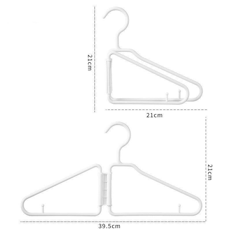 12 Pack Foldable Coat Hanger,Portable Travel Hangers, Space Saving Fold in
