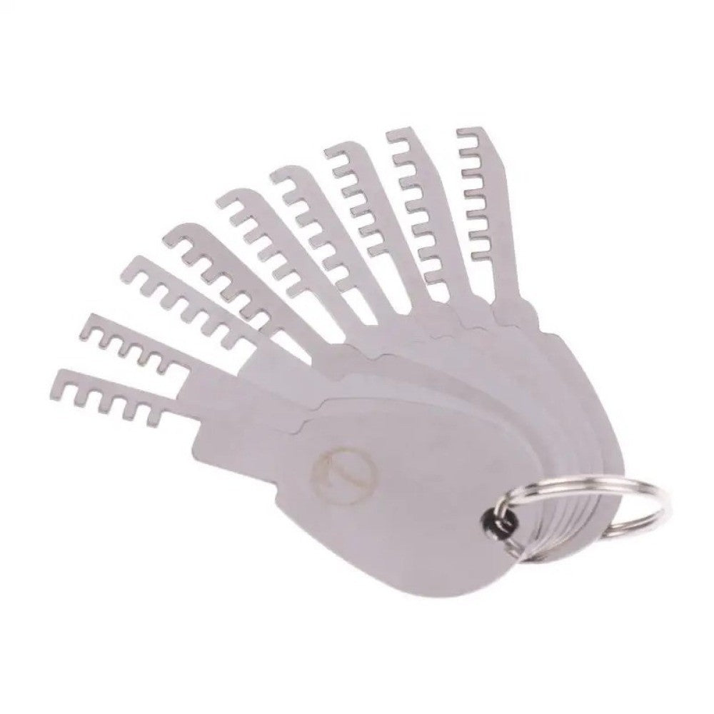 9in1 Comb Lock Tool Set Key Blank  For Locksmiths & DIY Security