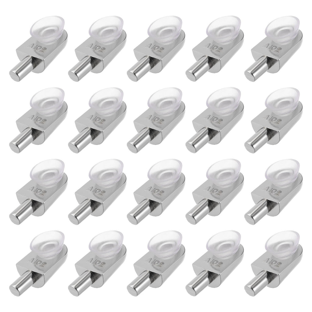 Shelf Support Pegs (for 9mm/0.35" Thickness) 20Pcs Glass Holder for Bedroom