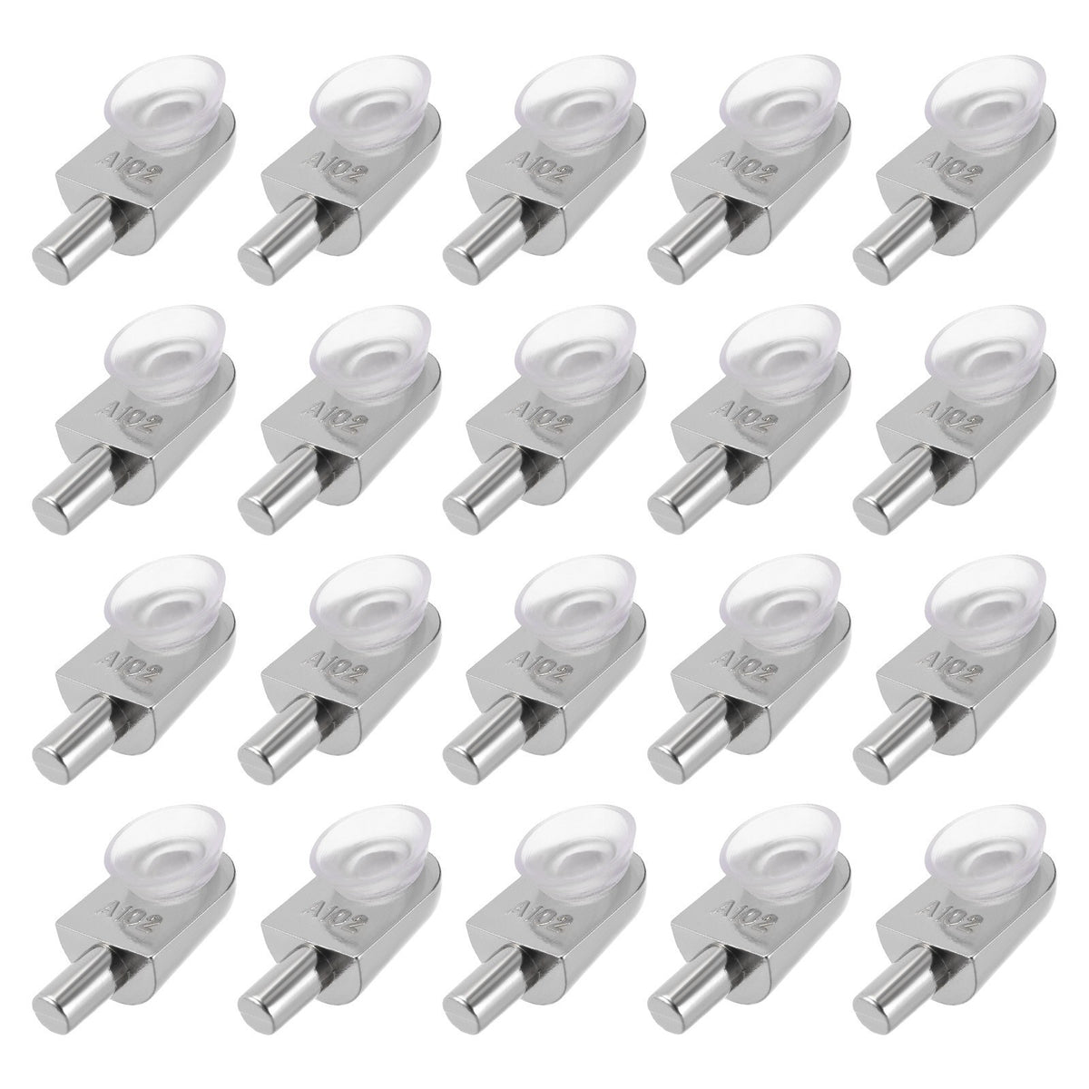 Shelf Support Pegs (for 9mm/0.35" Thickness) 20Pcs Glass Holder for Bedroom