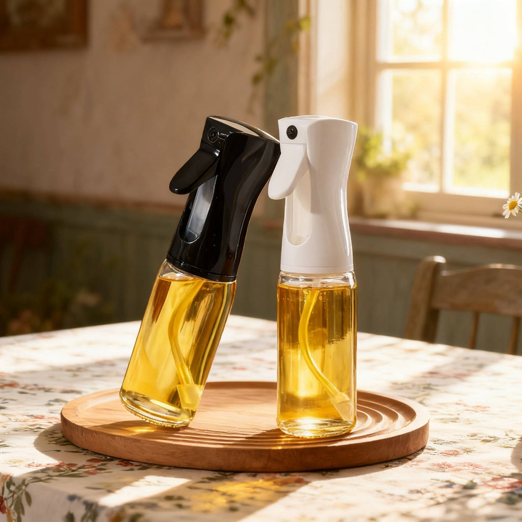 Oil Spray Bottle BBQ Cooking Olive Sprayer Dispenser 220 ml Black/White