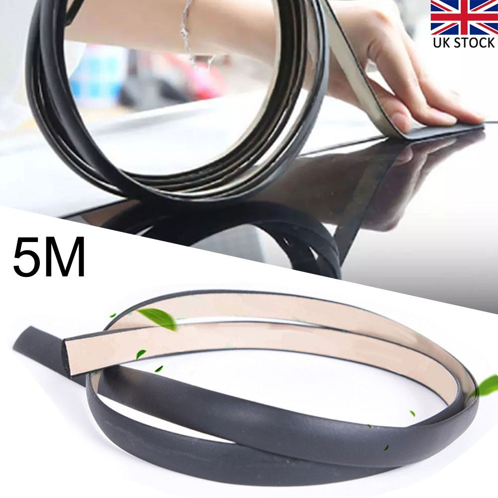 5M Rubber Seal Strip Trim For Car Triangular Sunroof Windshield Weatherstrip Hot