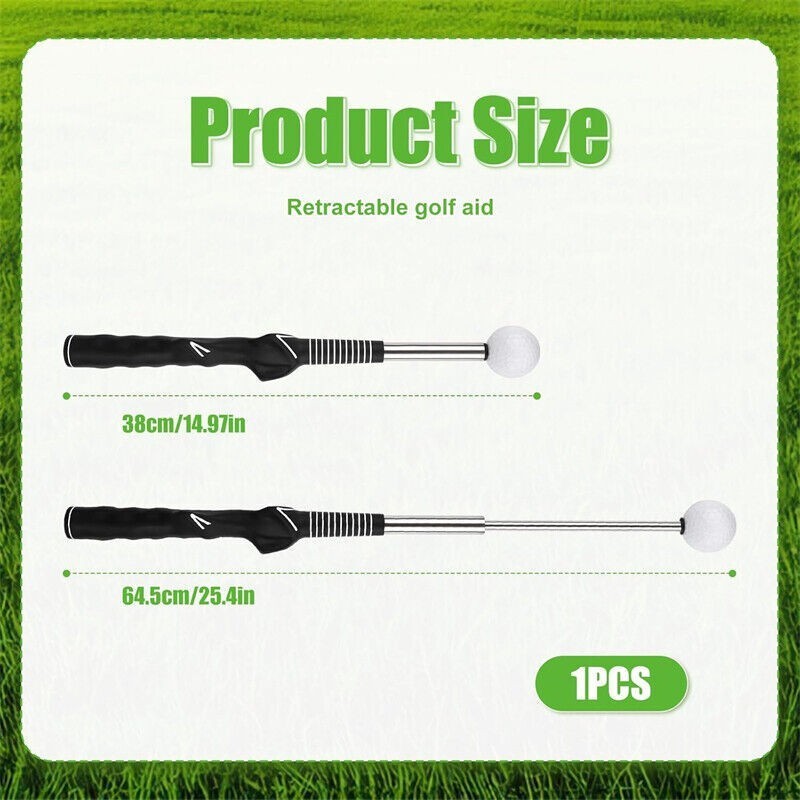 Golf Retractable Swing Club Soundable Swing Trainer Golf Indoor Training Aids
