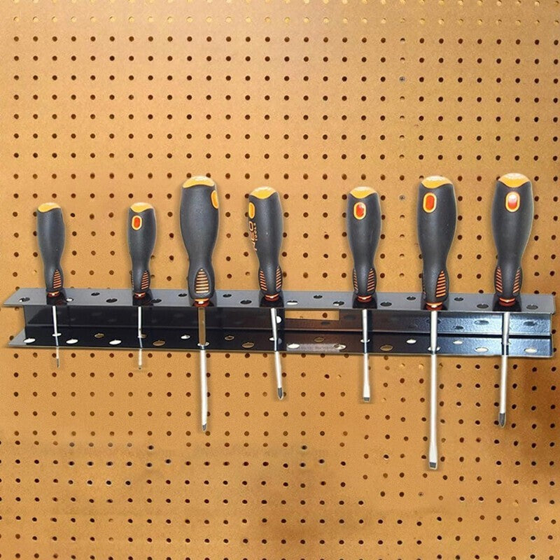 Wall Mounted Screwdriver Organizer Rack Hand Tool Holder Organizer Storage Shelf
