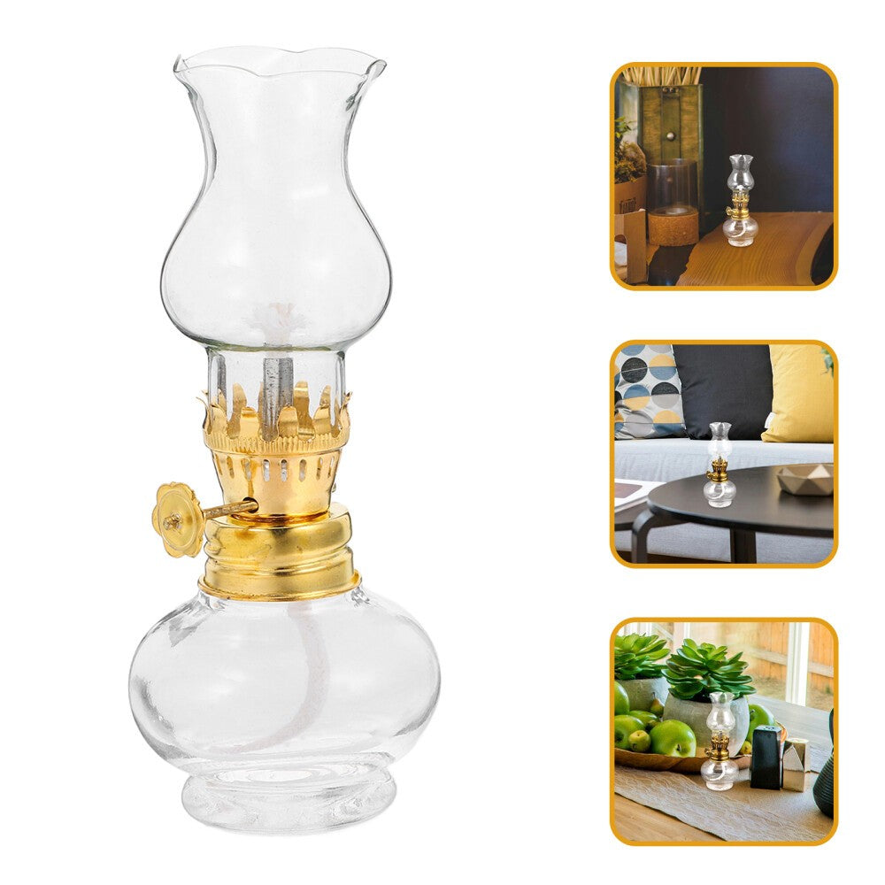 Oil Lamp Chimney Vintage Style Clear Kerosene Lamp Shade Chimney