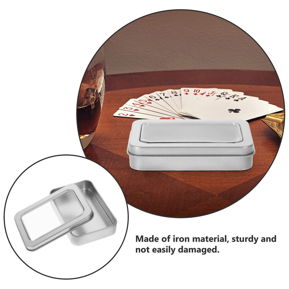 4 Pcs Gaming Card Storage Case Playing Box Game Holder Boxes for Trading