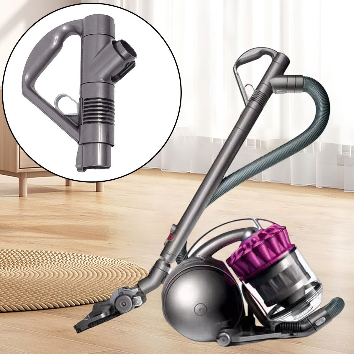 Wand Handle Dyson Hose End For DC19 DC19T2 DC23 DC26 DC28 DC29 DC32 Animal Pipe