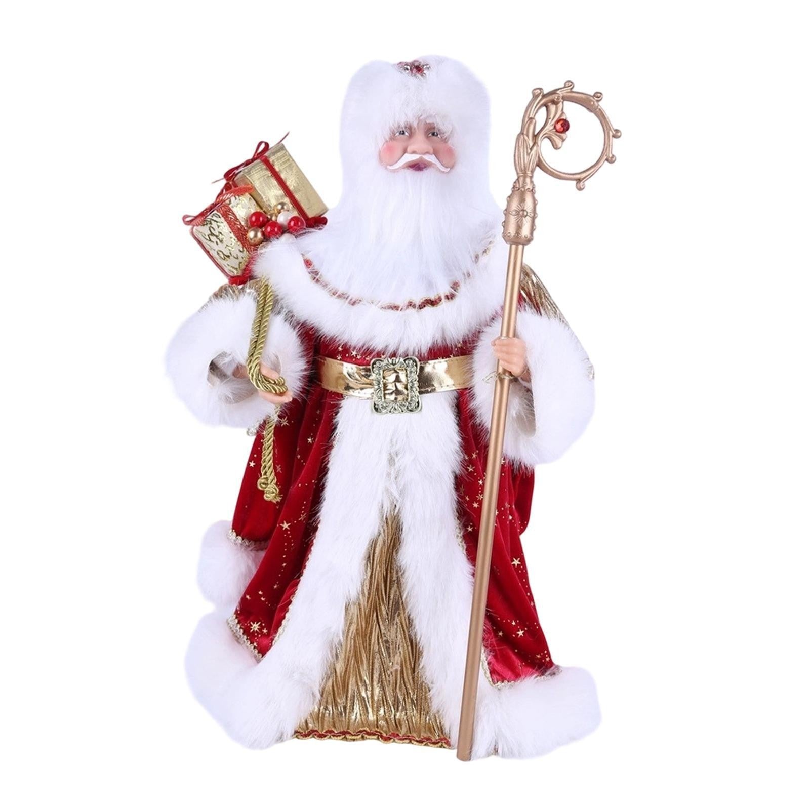 Santa Claus Figurine Doll Standing Santa Figure