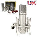 U87 Studio Condenser Microphone with Shock Mount Singing Recording Cardioid Mic