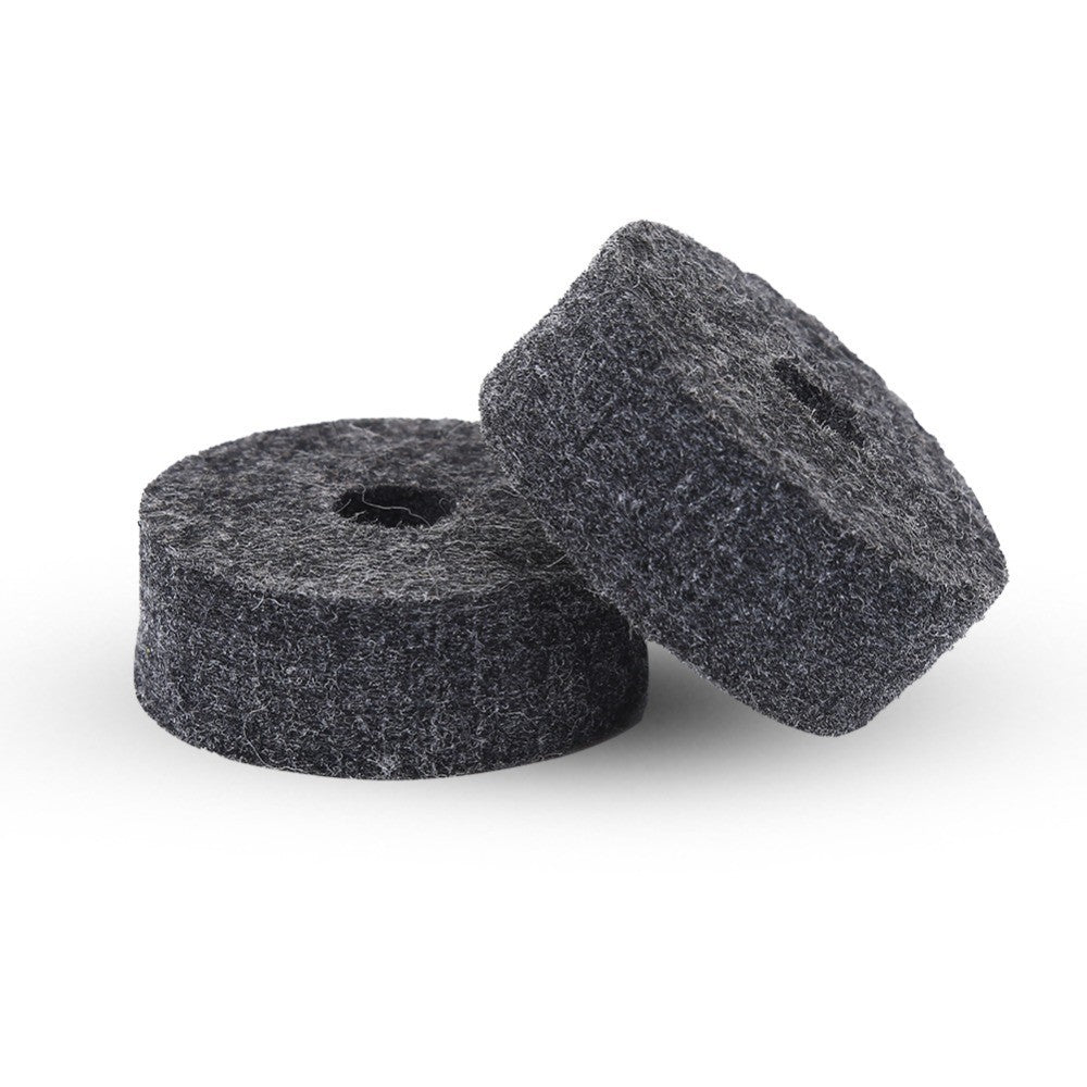 10PCS Gray/Black Cymbal Felt Pads Round Drum Felt Replacement