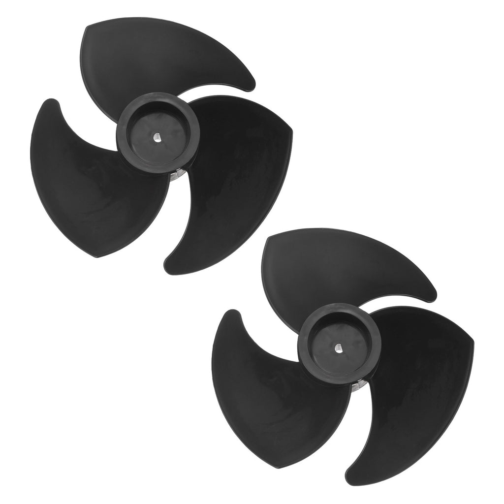 2Pcs 7 Inch Plastic Fan Blade Circulation Fan Blade Replacement, Black