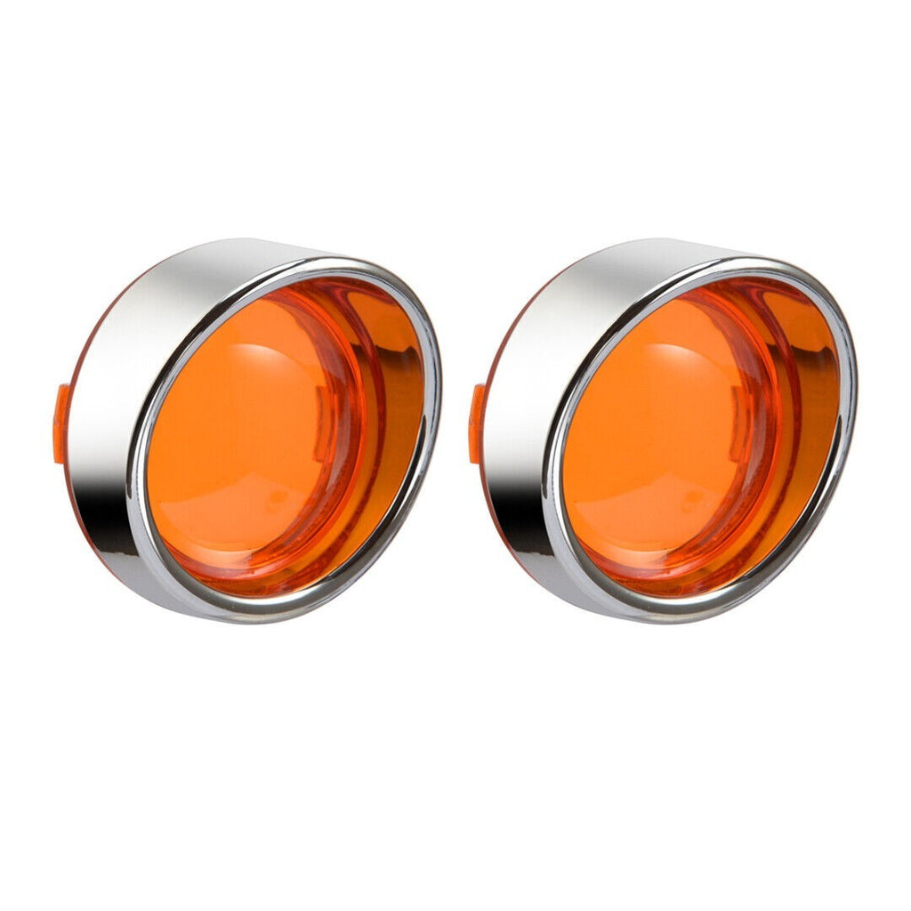 For Harley Turn Signal Light Blinker Bezel Indicator Lens Trim Ring Visor Cover