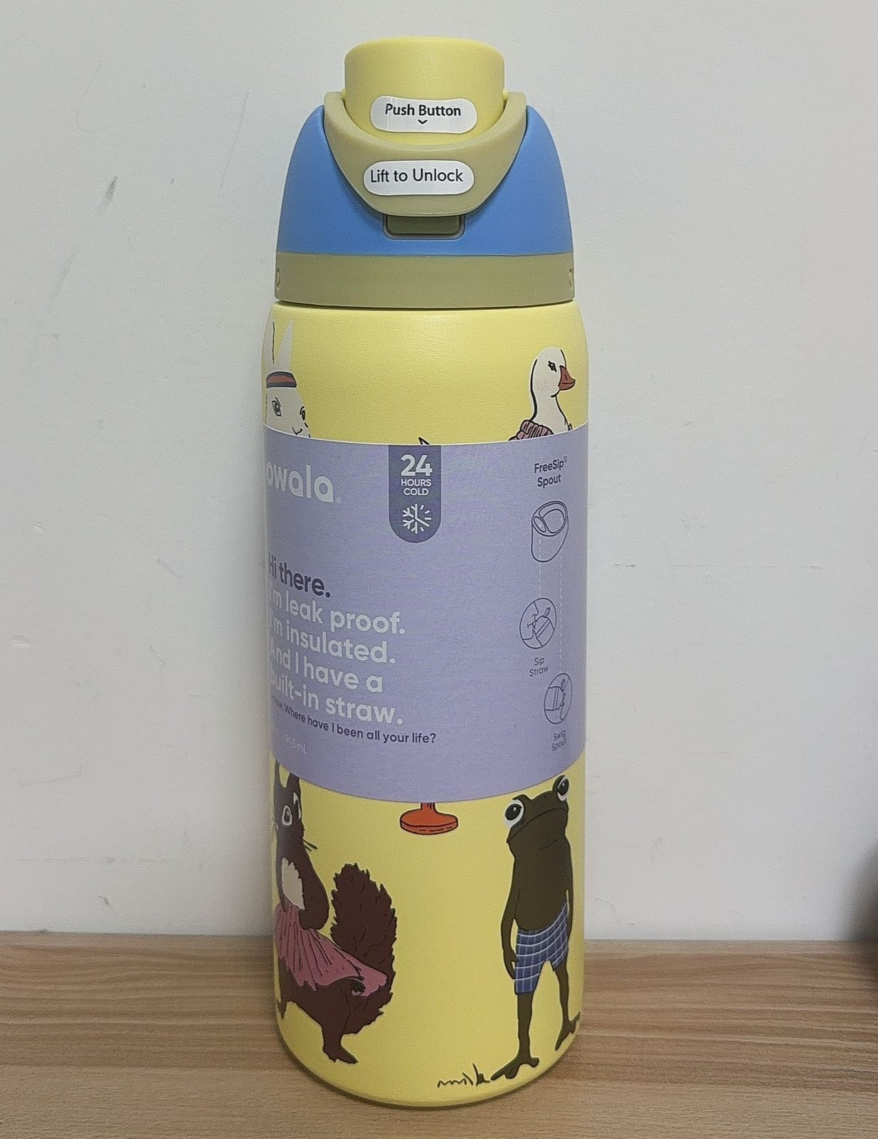 Owala 32oz Vacuum Flask FreeSip Water Bottle – UO Exclusive “Party Animals”Gifts