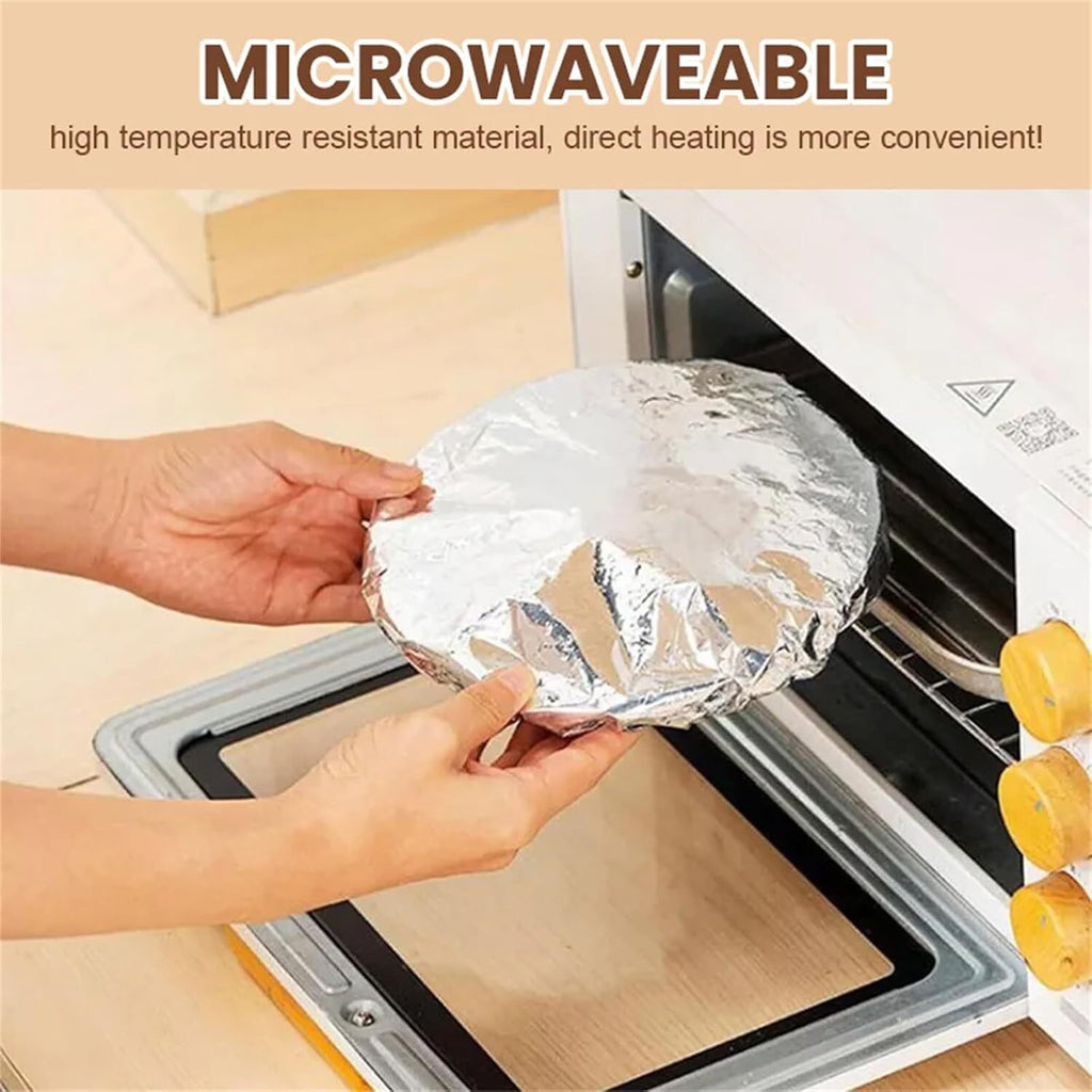 Reusable Aluminum Foil Food Covers: Heat-Insulating, Freshness-Preserving