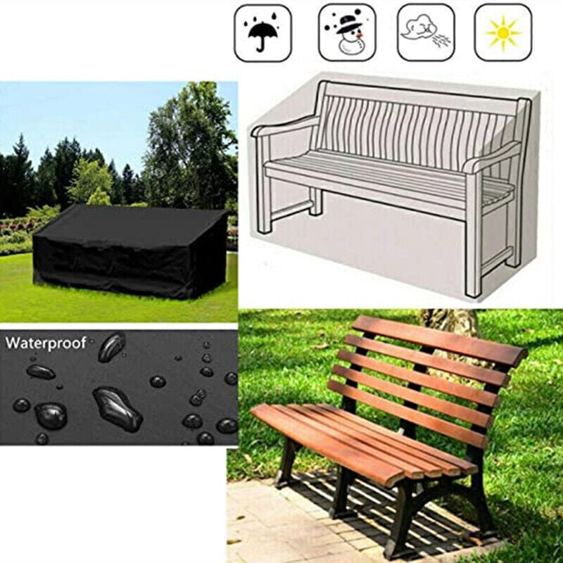 2/3/4 Seater Heavy Duty Waterproof Outdoor Garden Bench Seat Cover For Furniture