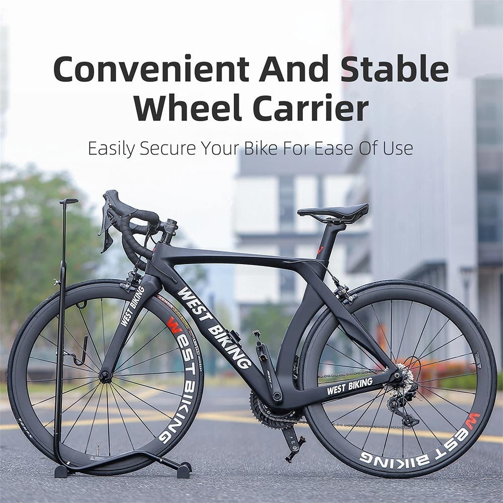 Upright Bike Stand Premium Vertical Adjustable Bicycle Floor Parking Rack Stand