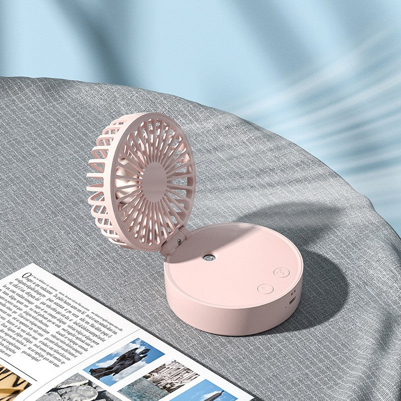 Portable Rechargeable Handheld Fan - Small Quiet Personal Cooler Powerful Wind