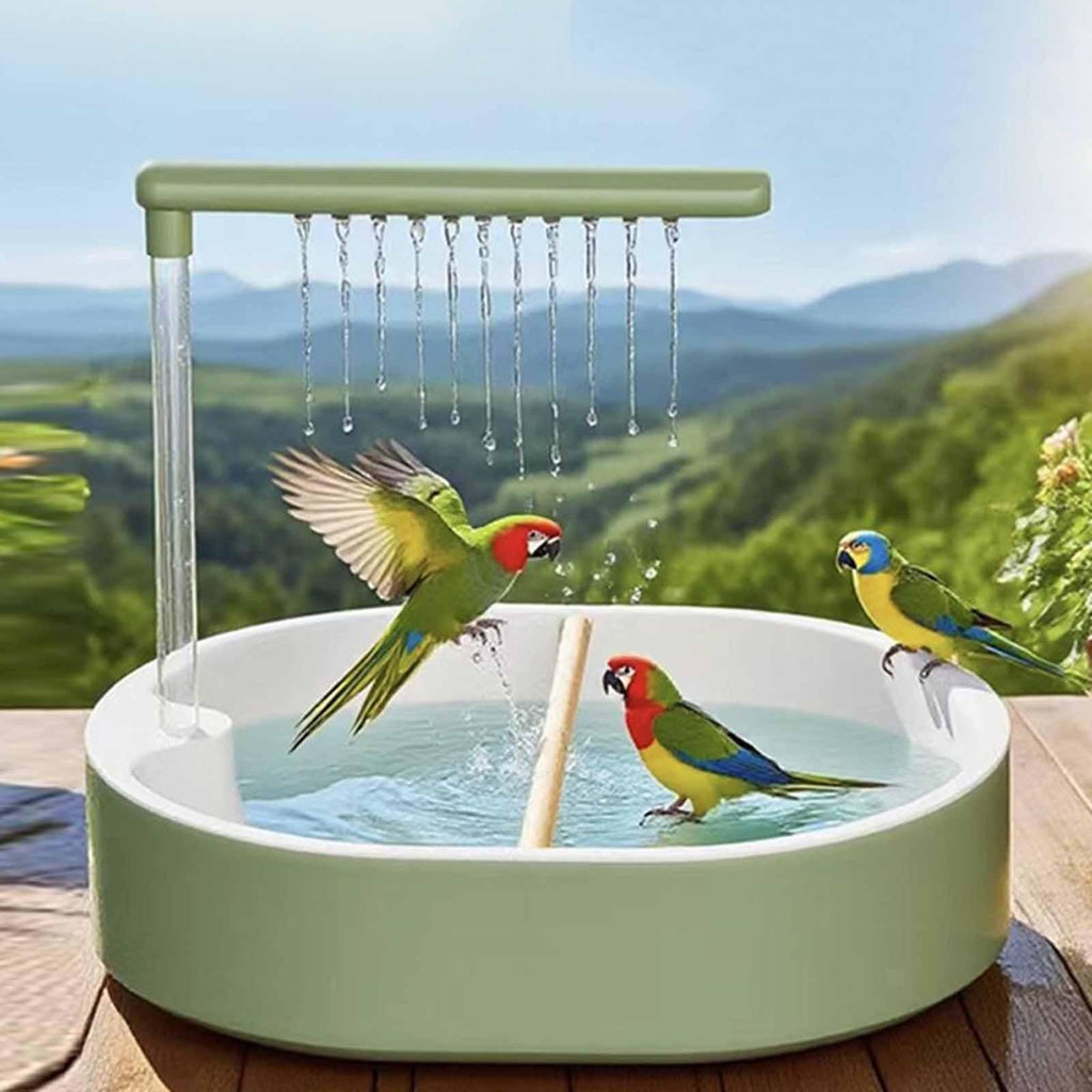 Parrot Automatic Bathtub With Shower Pet Circulating Water Bath Parrot Bathtub