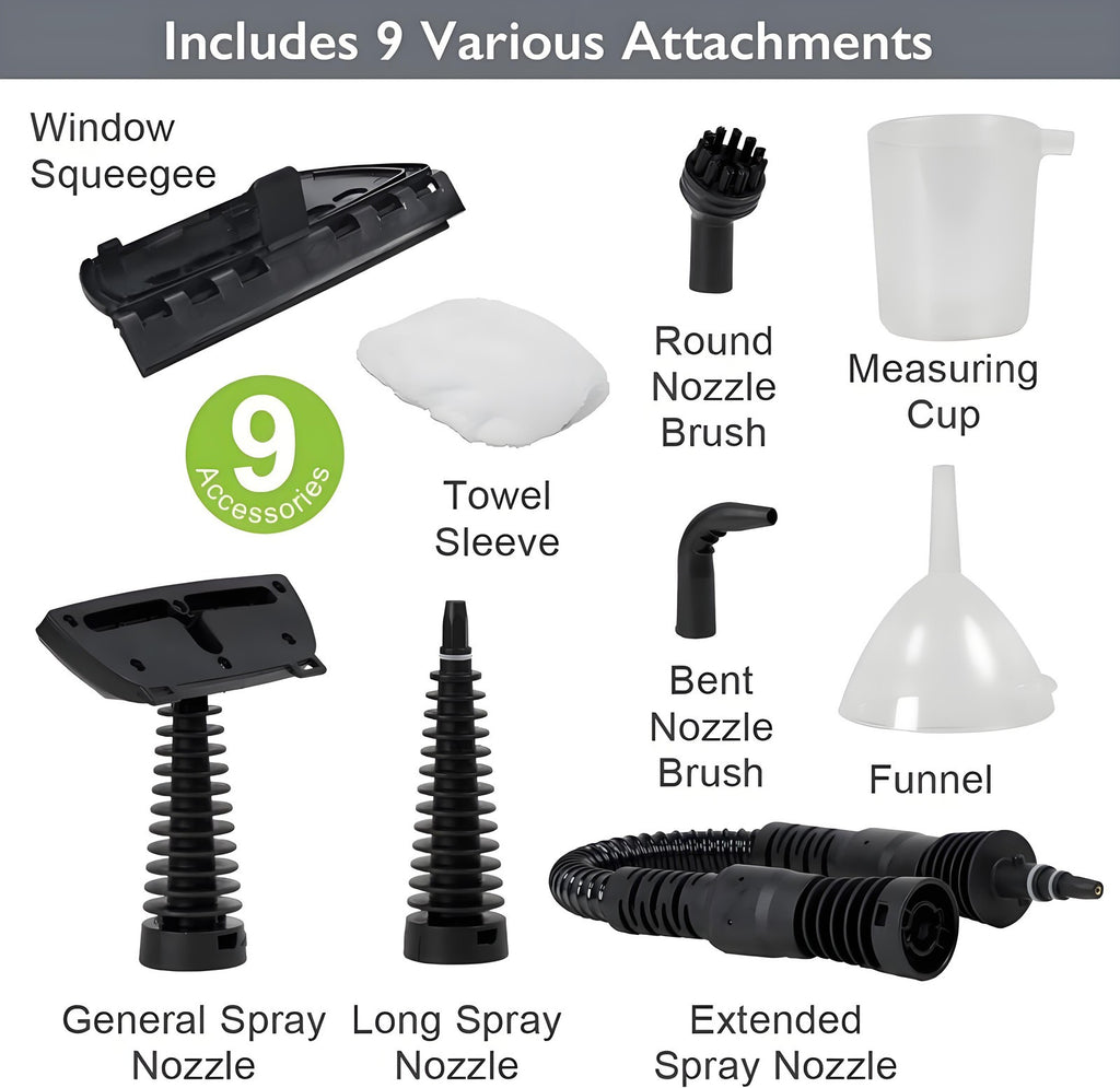 Steam Cleaner High Temperature Hand Held Steamer Home Kitchen Car Multi Purpose