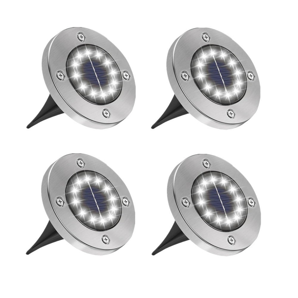 LED Solar Power Ground Lights Floor Decking Patio Outdoor Garden Lawn Path IP65