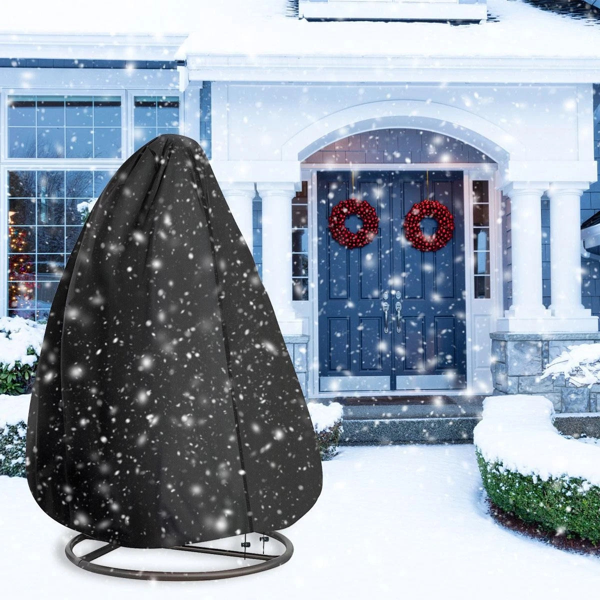 Durable Oxford Fabric Hanging Egg Chair Cover Zippered Outdoor Protection