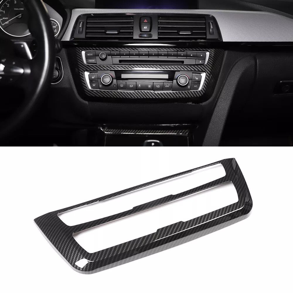 Carbon Fiber ABS AC Control CD Cover For BMW M3 M4 F80/82 2014-19 3 4 series F30