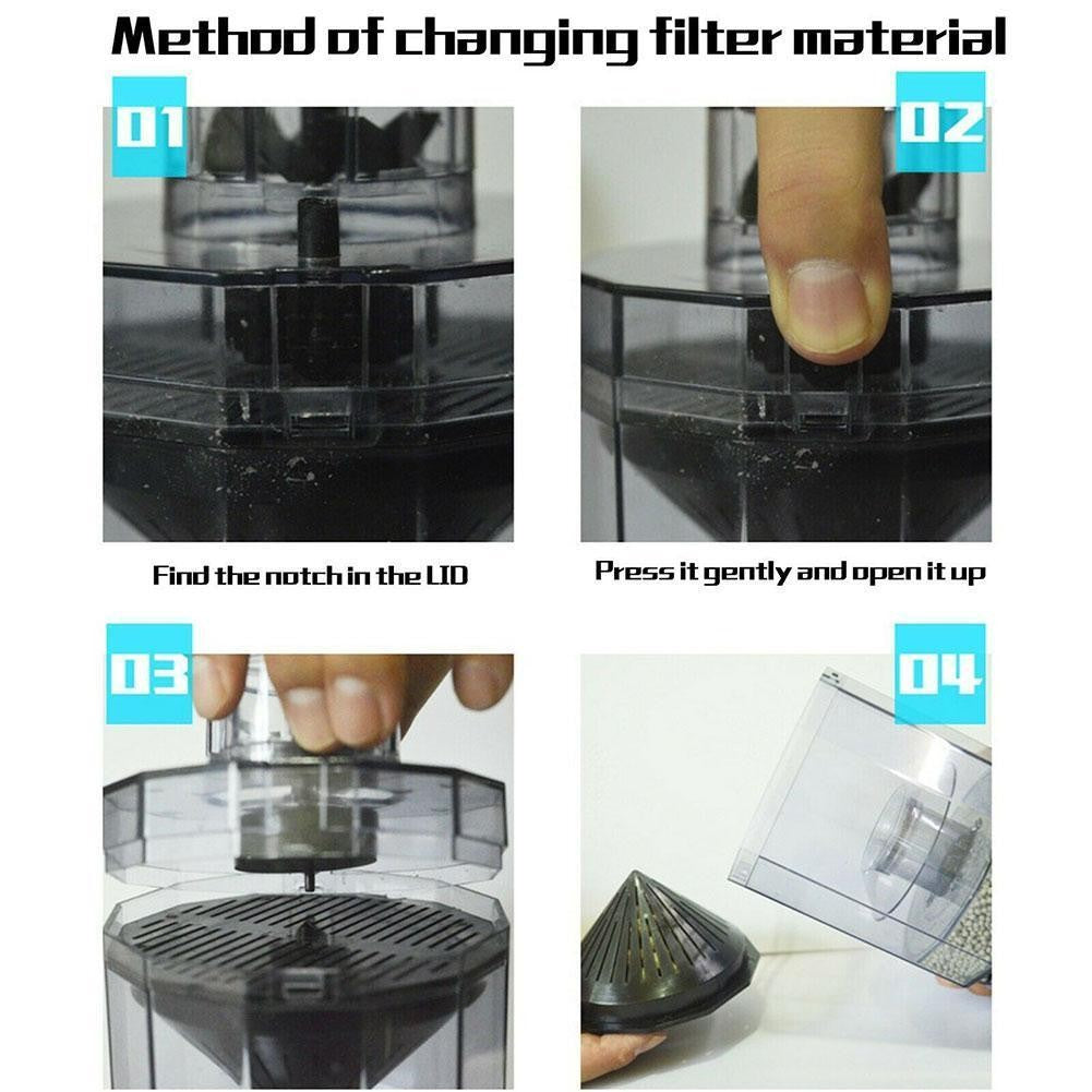 1pc Ultra-Quiet Aquarium Fish Stool Suction Collector Fish for Tank Manure Filt