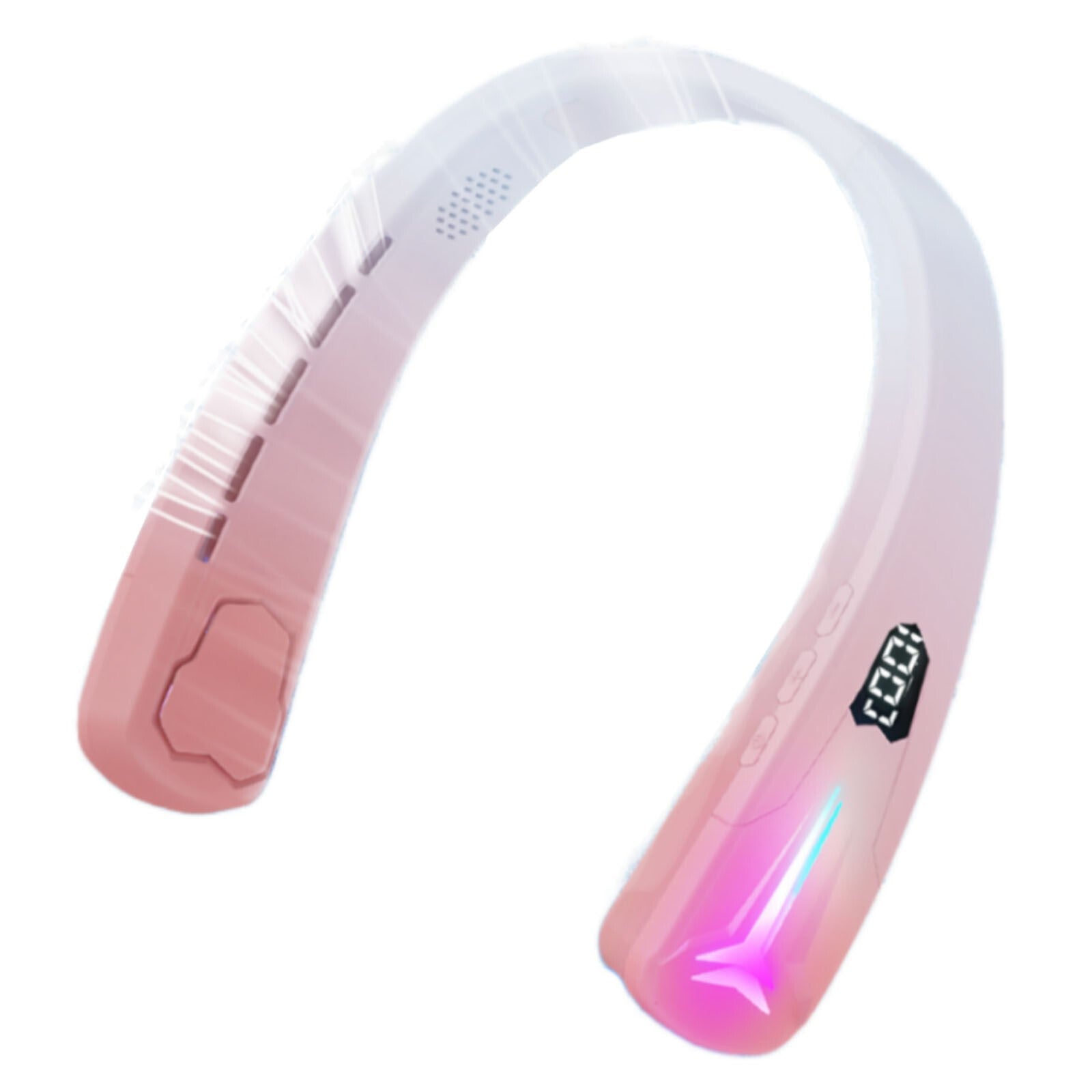 Sporty Bluetooth Neck Fan Cooler 4000mAh USB Rechargeable Portable 1pack