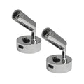 12V LED Reading Light USB Port Chrome Campervan Caravan Boat Lamps Pack of 2
