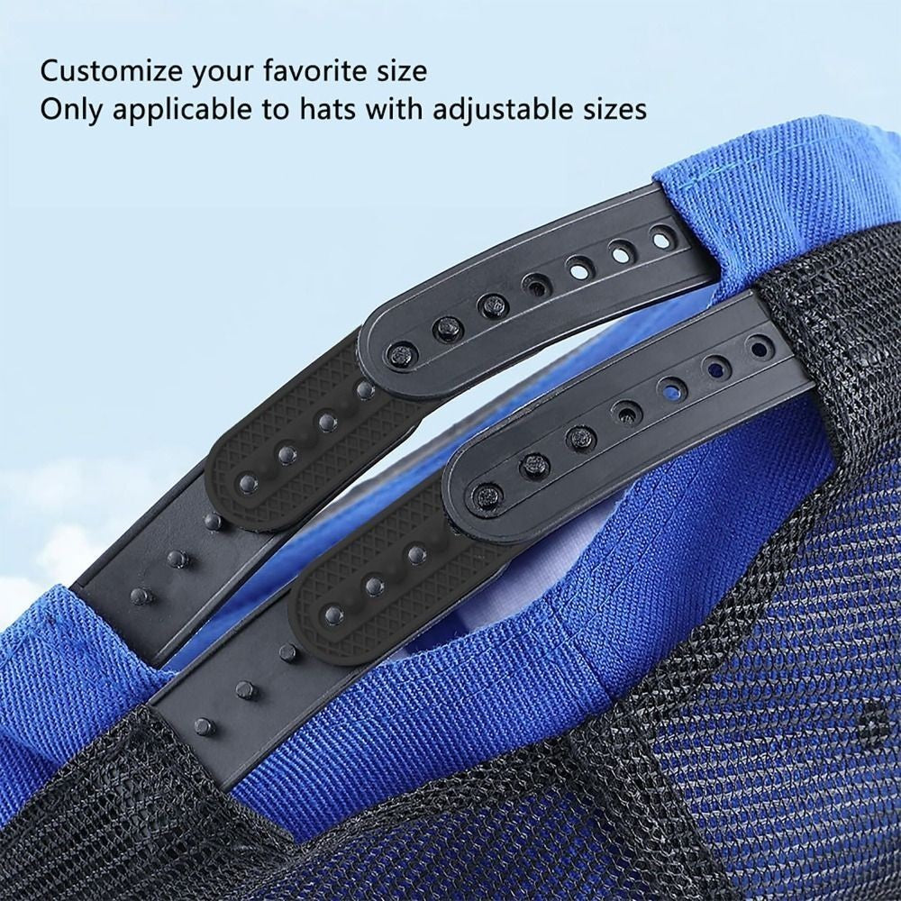 2Pcs Durable Reusable Cap Extender Baseball Cap Adjustable Straps  for Women Men