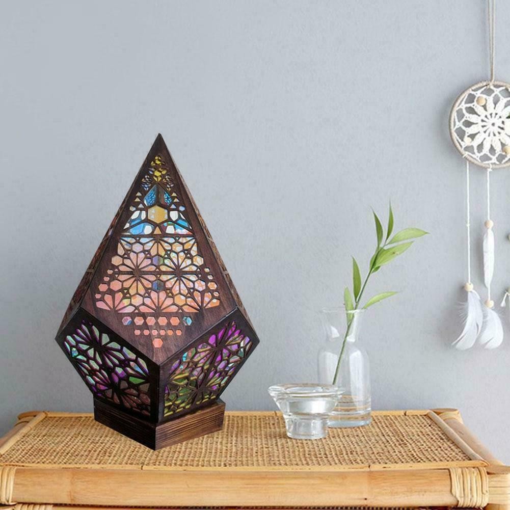 Moroccan Mosaic  Bohemian Colorful Table Bedside Lamp Light Lamp