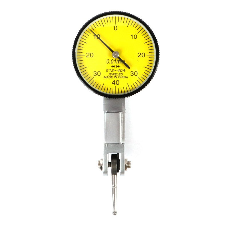 0-0.8mm Lever Dial Test Indicator 0.01mm Precision Dovetail Rails Dial Gauge DTI