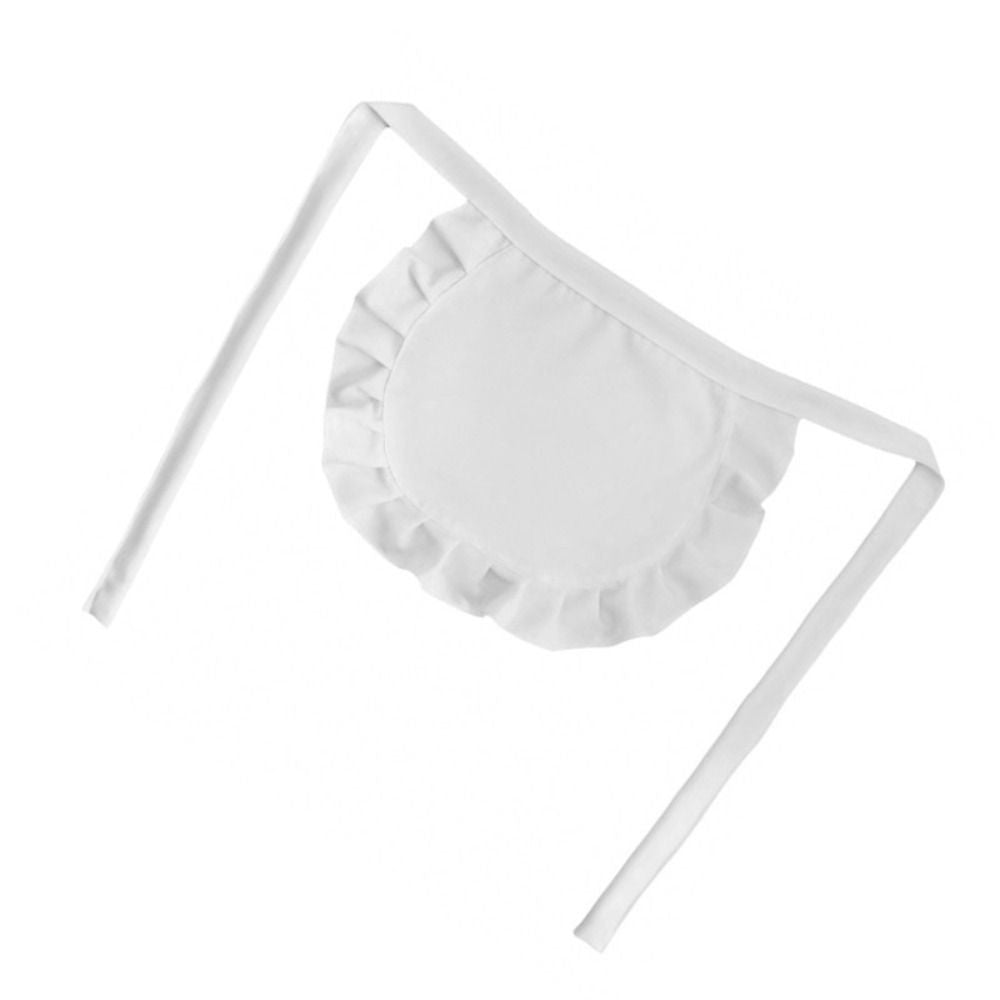 1Pcs Waitress Maid Style Waist Apron Black White Half Apron  Kitchen Party