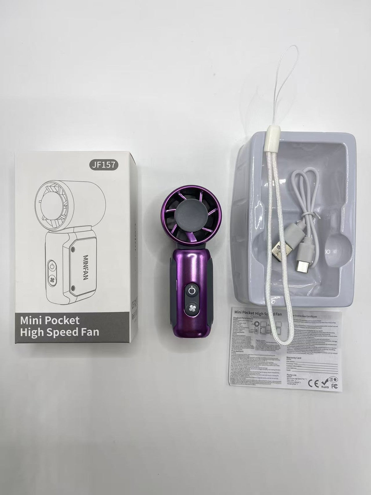 Handheld Fan with Ice Cooler, Folding Desk Fan Mini Personal Cooling Fan Gifts