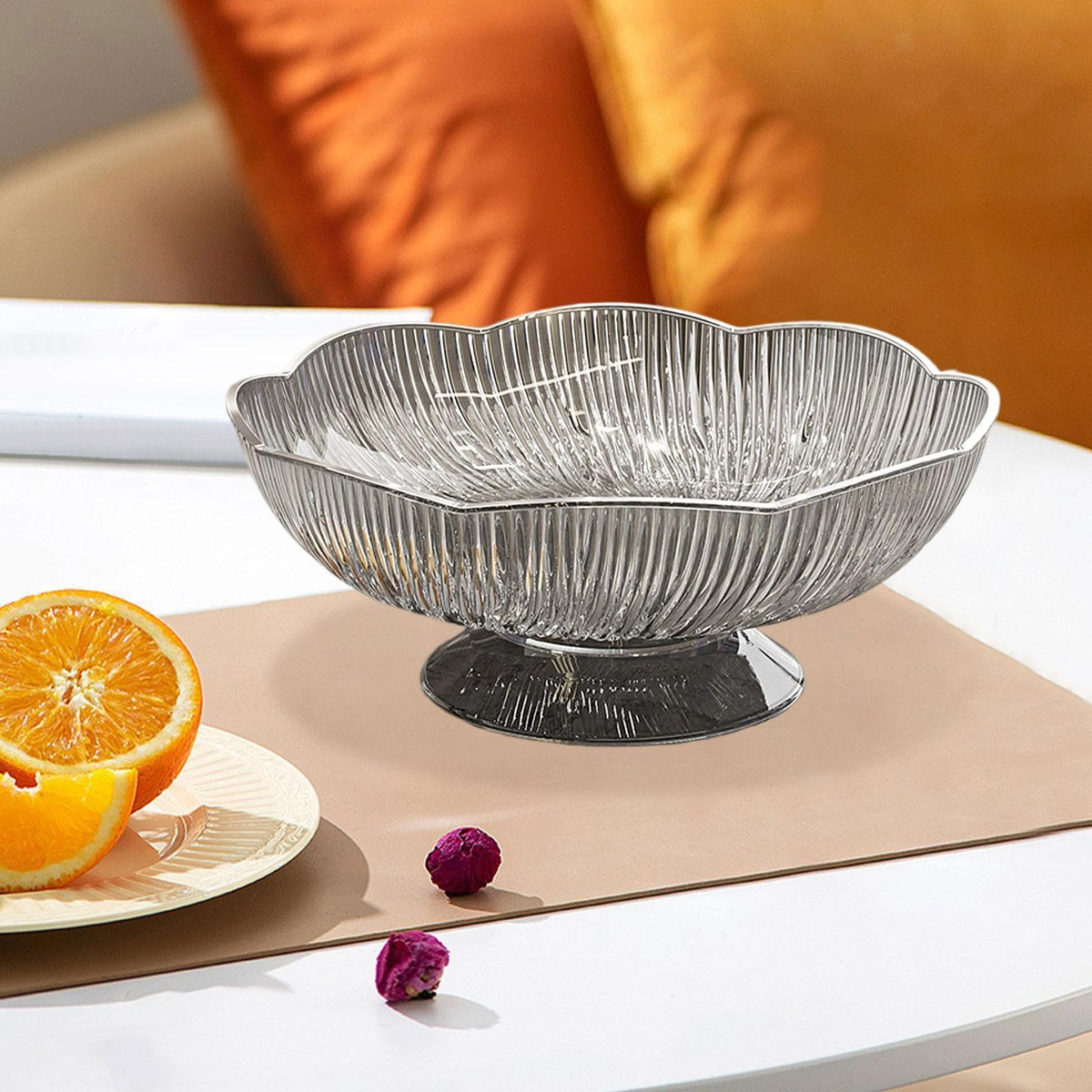 Fruit Bowl Decorative Bowl Table Centerpiece Decorative Dish Multipurpose Fruit