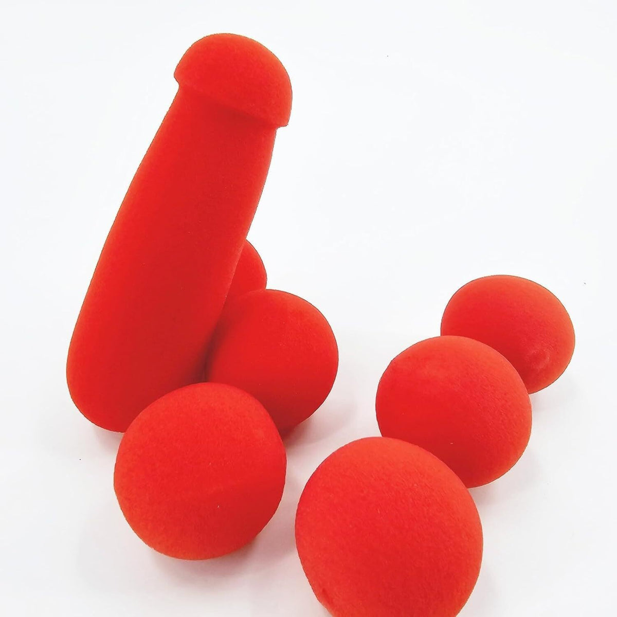 Banana Prank Sponge, Small Sponge Brother with 4 Red Sponge Balls, Big Red Spong