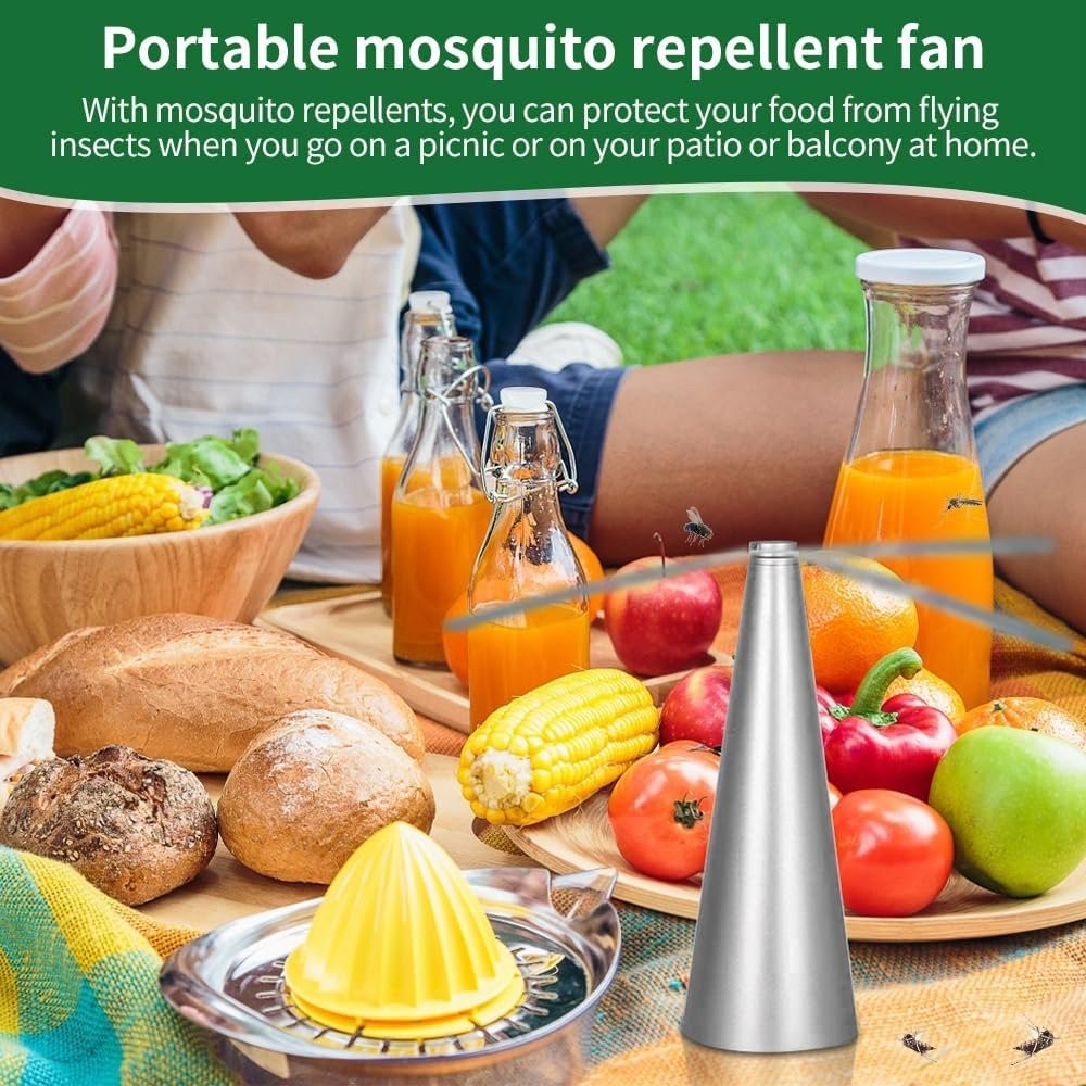 2 Pack Electric Fly Fan Fly Repellent Fan Portable Keep Flies & Bugs Away Fans