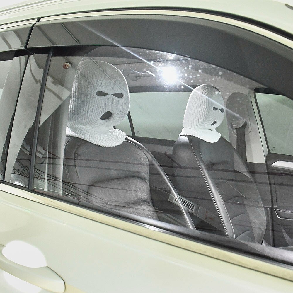 2Pcs Car Headrest Covers With Funny Cartoon ,For Auto Interior Decoration