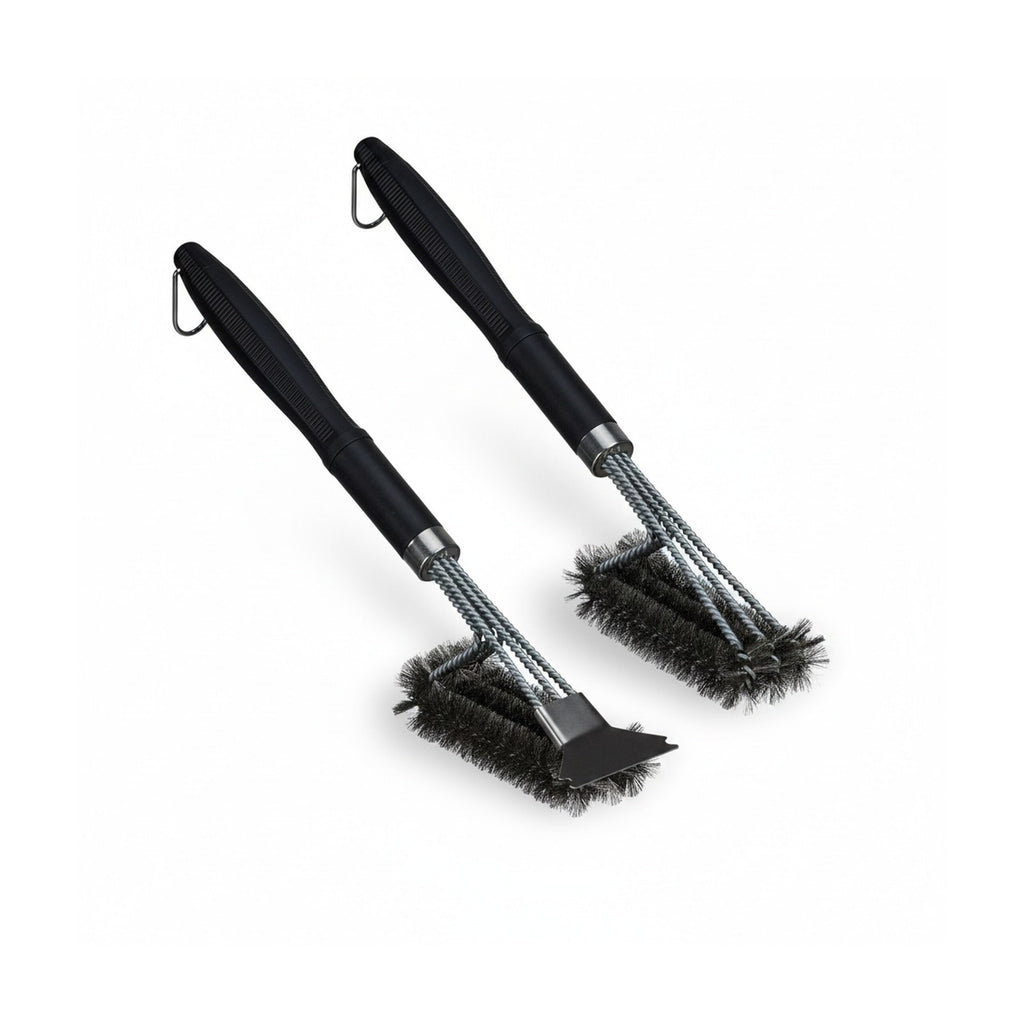 Grill brush stainless steel set of 2 grill cleaner grill grate