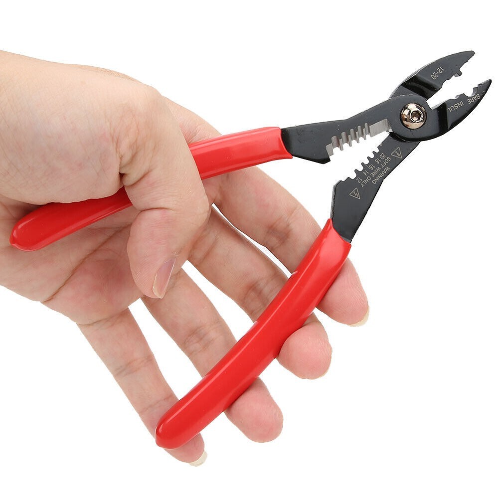 7in Crimping Pliers Wire Stripper Electrical Cable Stripping Hand Tool