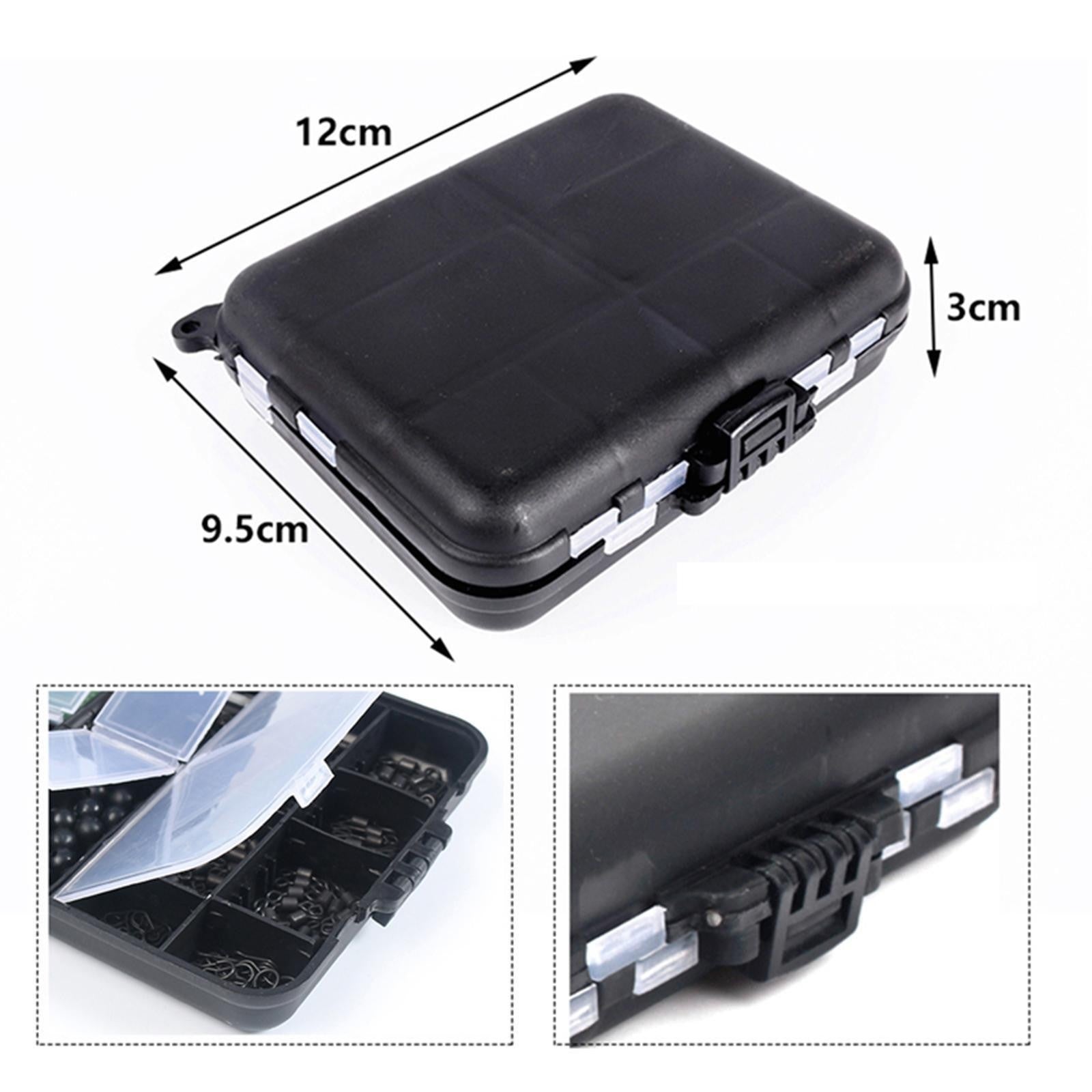 307X Carp Fishing Accessories Kit Tackle Box Set Jig-Hooks Swivels Lead Clips UK