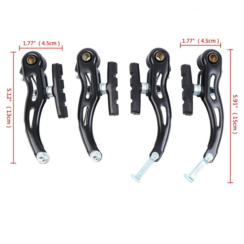 6PCS V Brake Complete Sets Front Rear Lever kit BMX MTB Bike Bicycle Brake Sets
